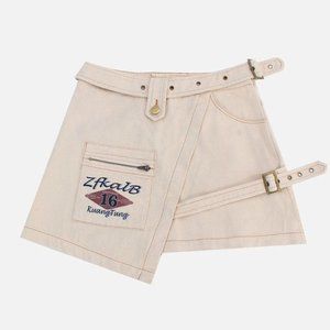 Aelfrec Eden Asymmetrical Pocket Belt Skirt